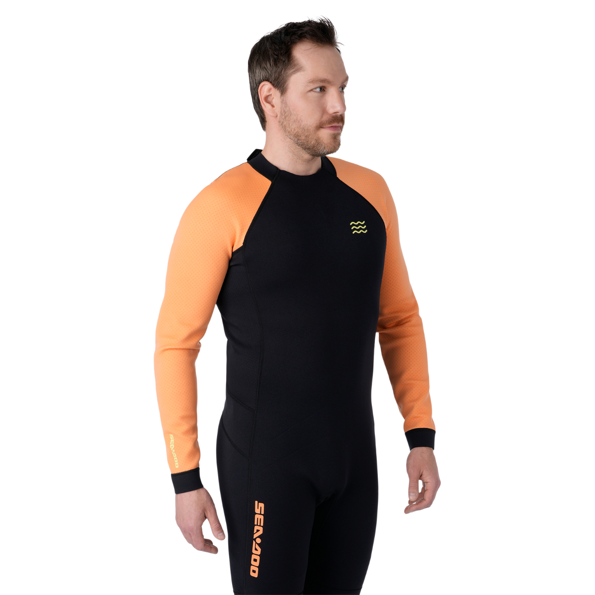 Combinaison courte 2/2 mm à manches longues en Néoprène pour homme Sea-Doo