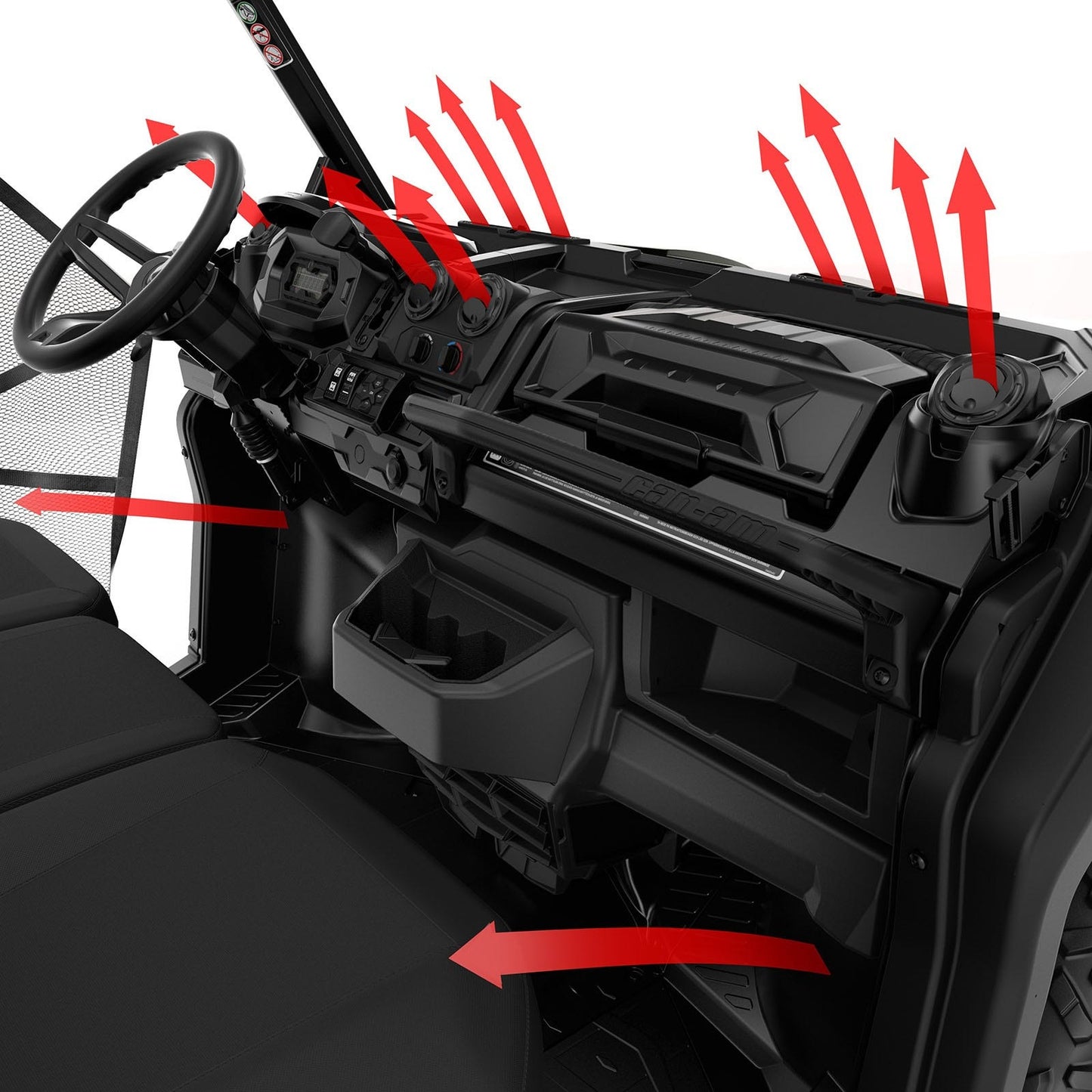Système de dégivrage, de chauffage et de ventilation Can-Am Defender
