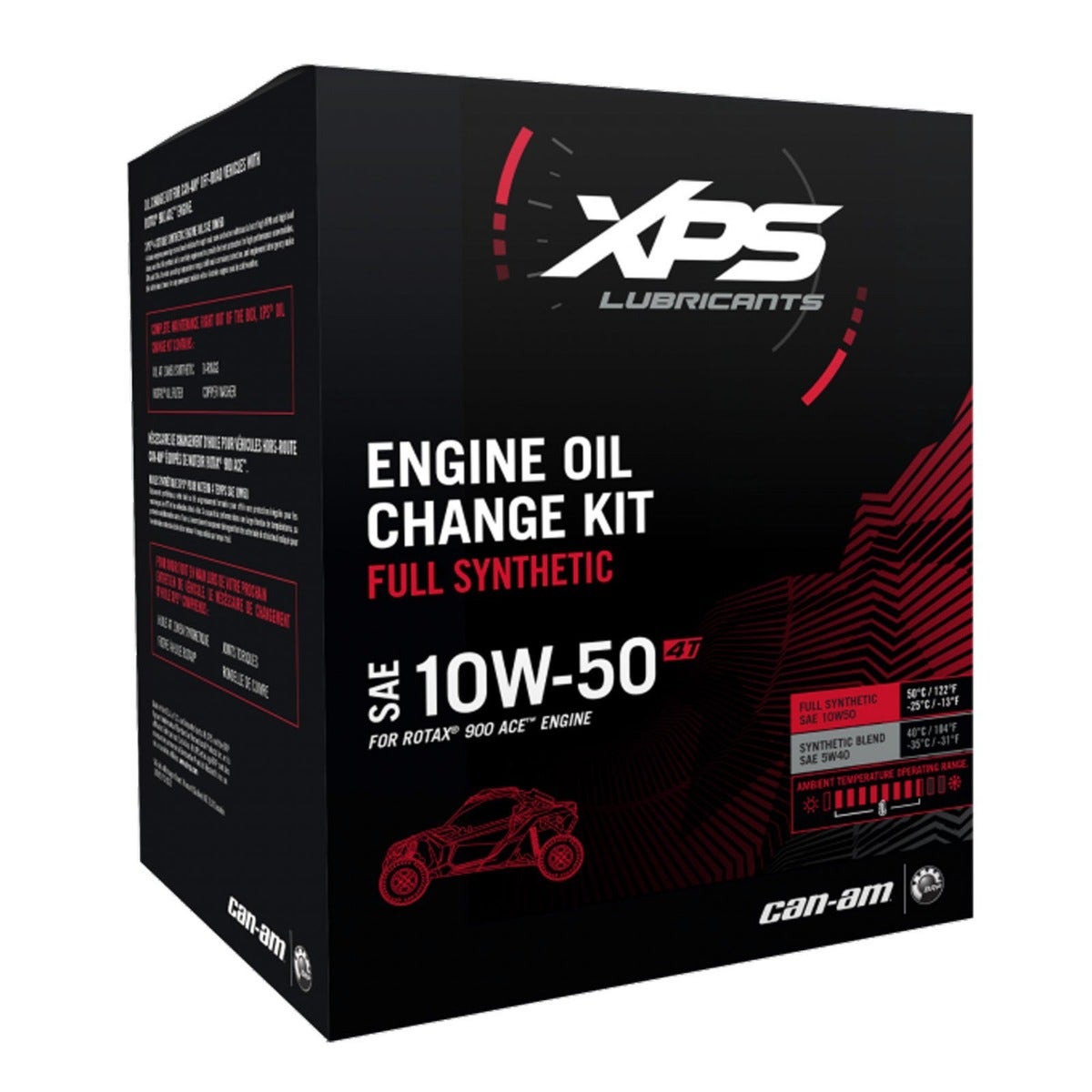 Ensemble de changement d'huile synthétique 4T 10W-50 XPS pour moteur Rotax 900 ACE*