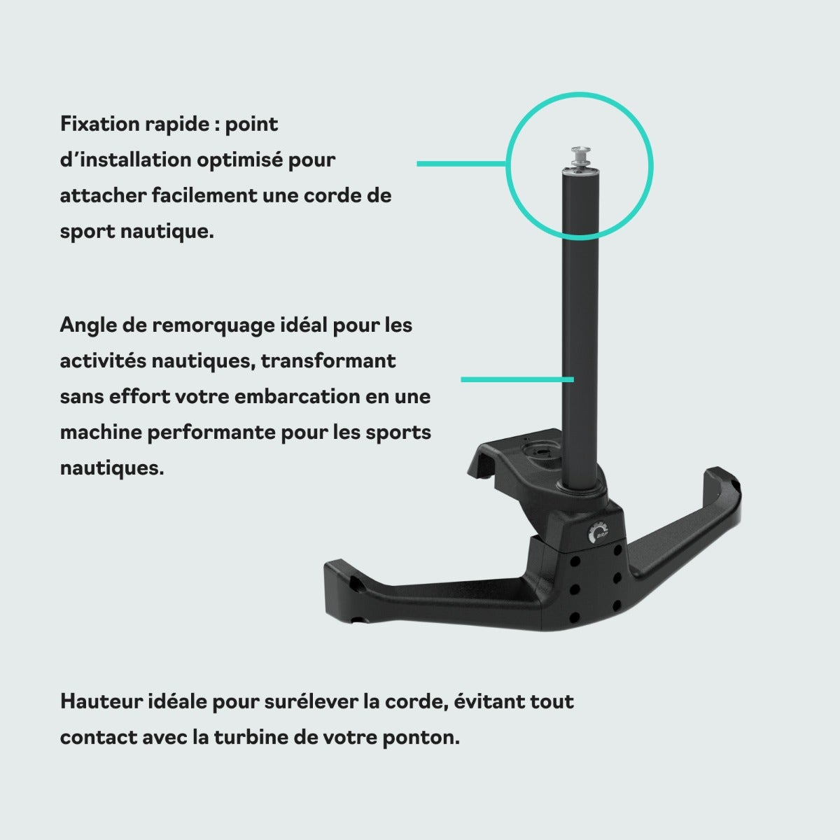 Mât de planche et ski nautique pour ponton Switch