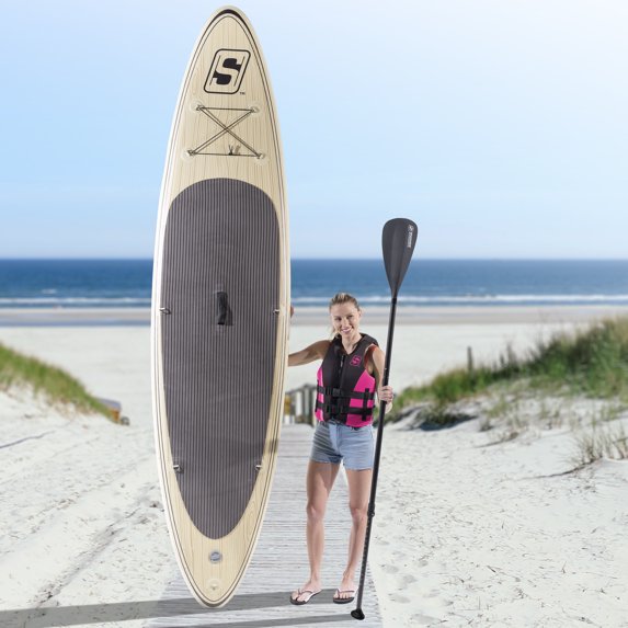 Paddleboard gonflable Seachoice 10ft 6'' Style Bois