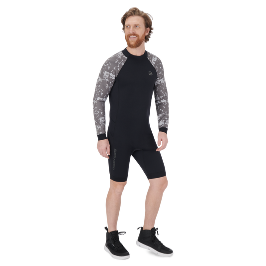 Combinaison courte 2/2 mm à manches longues en Néoprène pour homme Sea-Doo