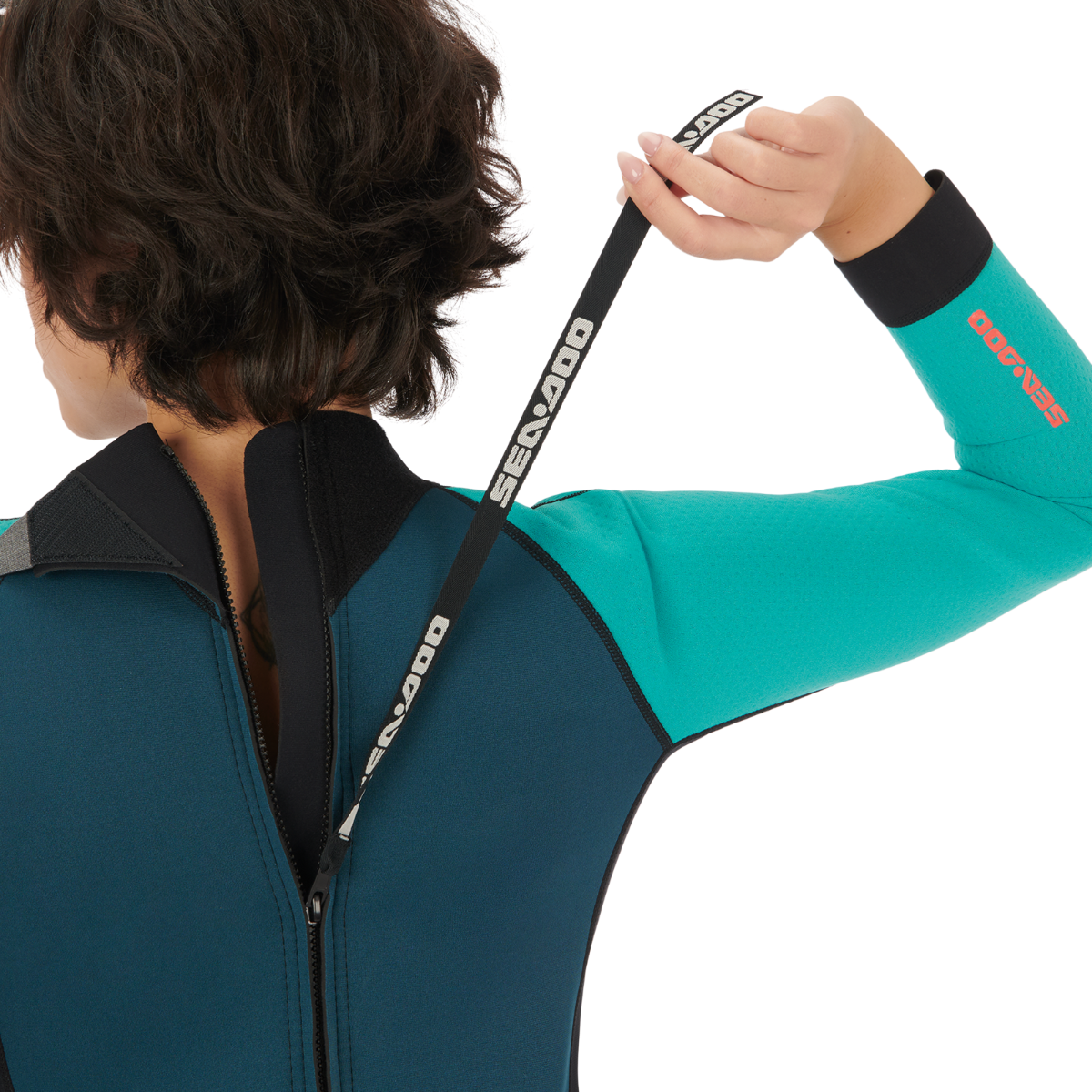 Combinaison courte 2/2 mm à manches longues en néoprène pour femme Sea-Doo