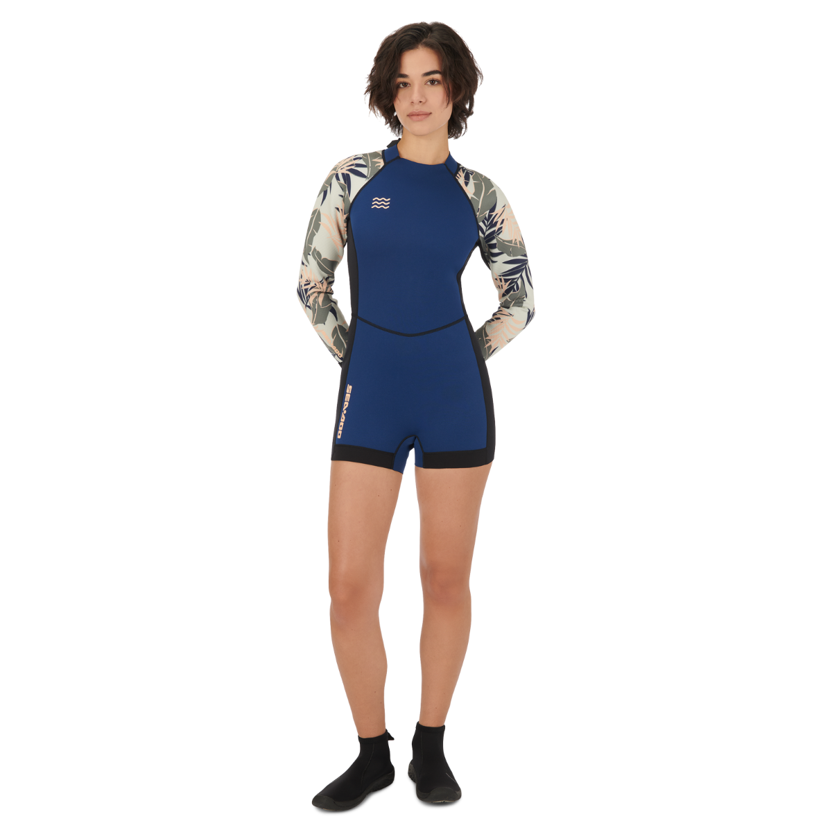 Combinaison courte 2/2 mm à manches longues en néoprène pour femme Sea-Doo