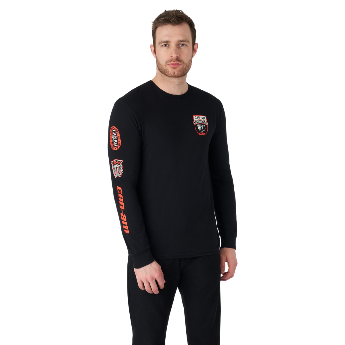 Chandail à manches longues Badges Can-Am pour homme