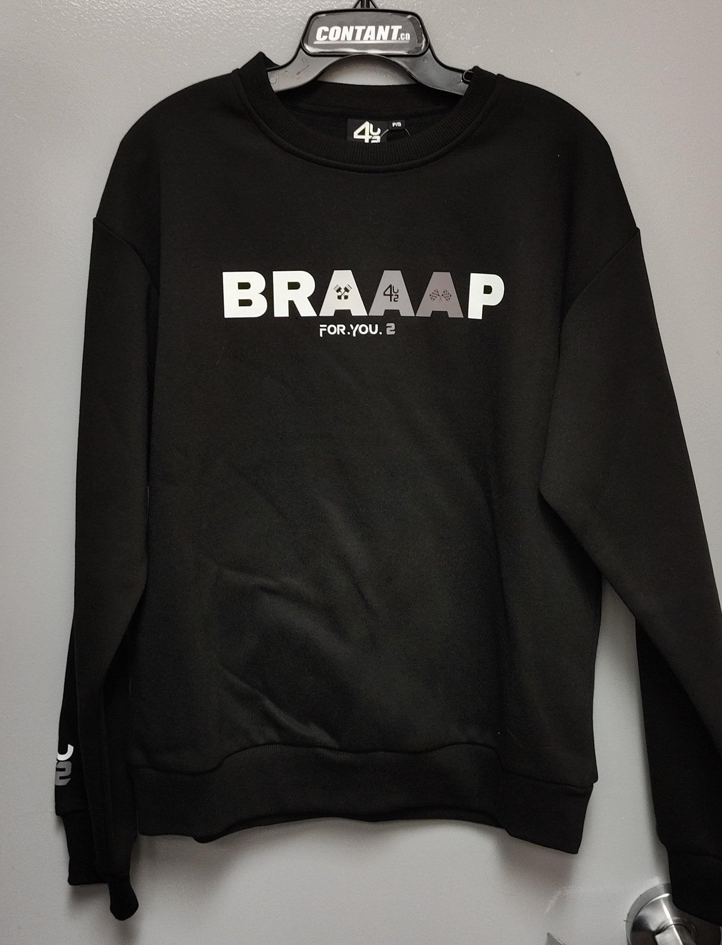 Coton ouaté style crewneck BRAAAP pour homme