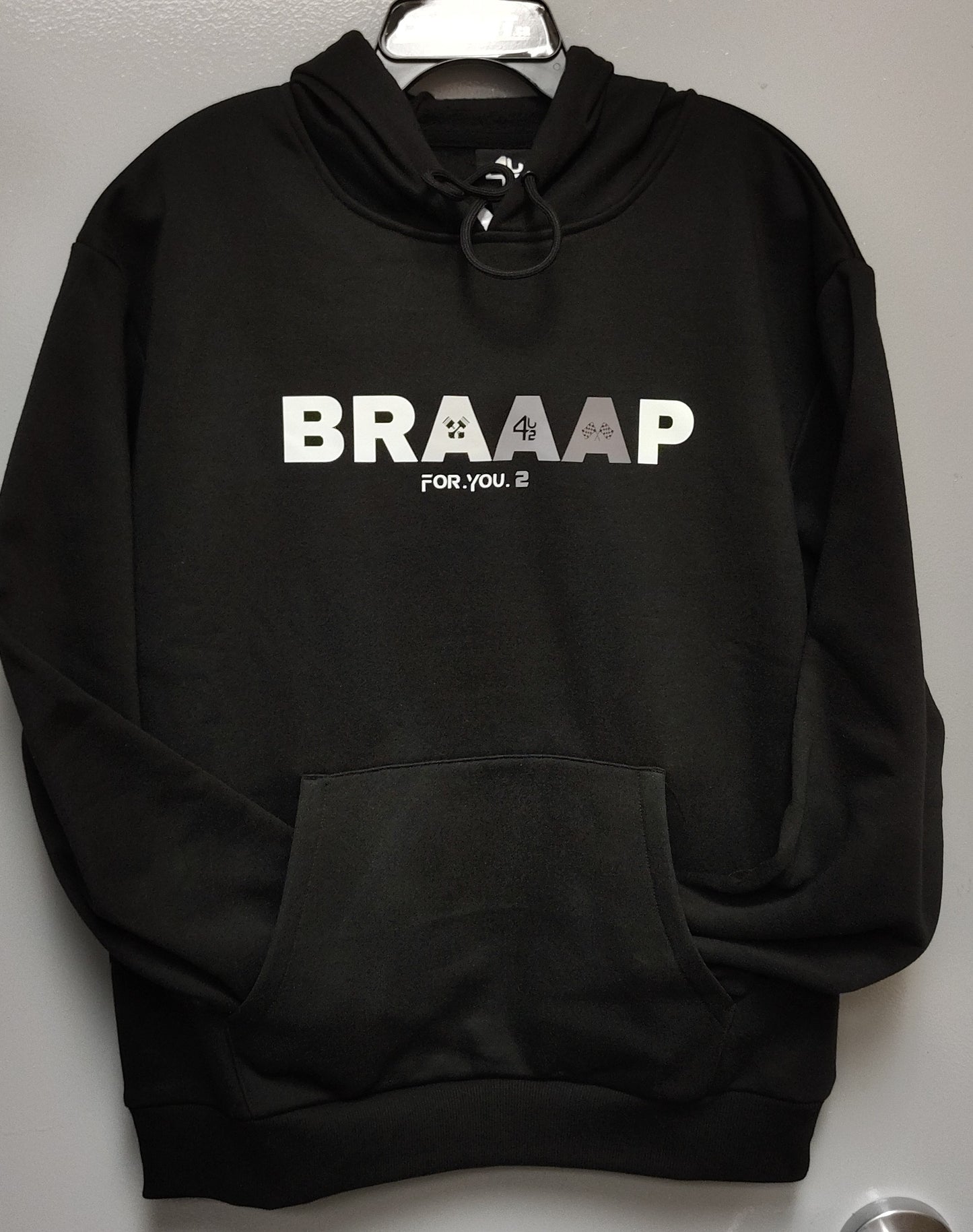 Hoodie BRAAAP gris pour homme
