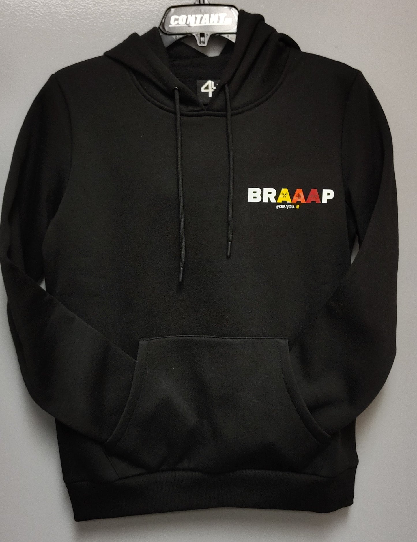 Hoodie BRAAAP orange pour femme