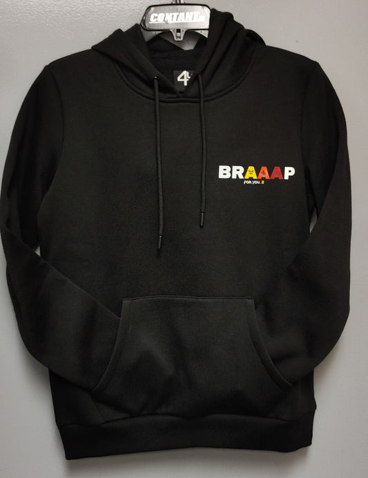 Hoodie BRAAAP orange pour femme