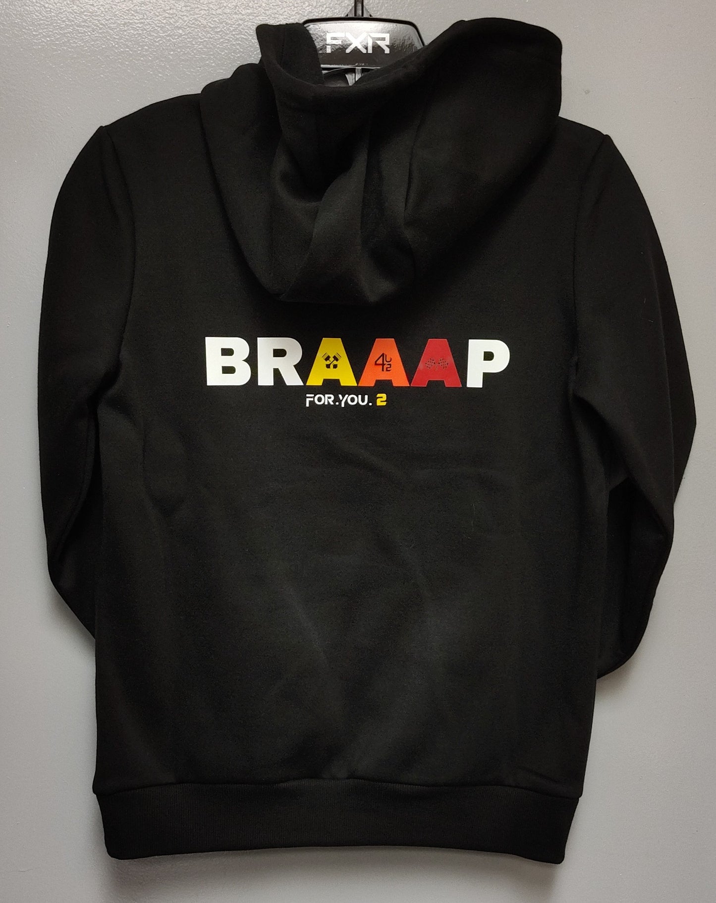 Hoodie BRAAAP orange pour femme