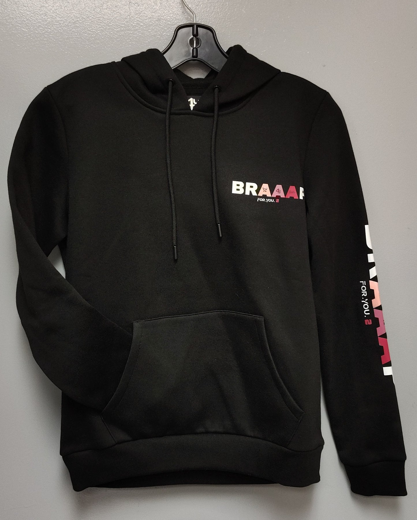 Hoodie BRAAAP rose pour femme