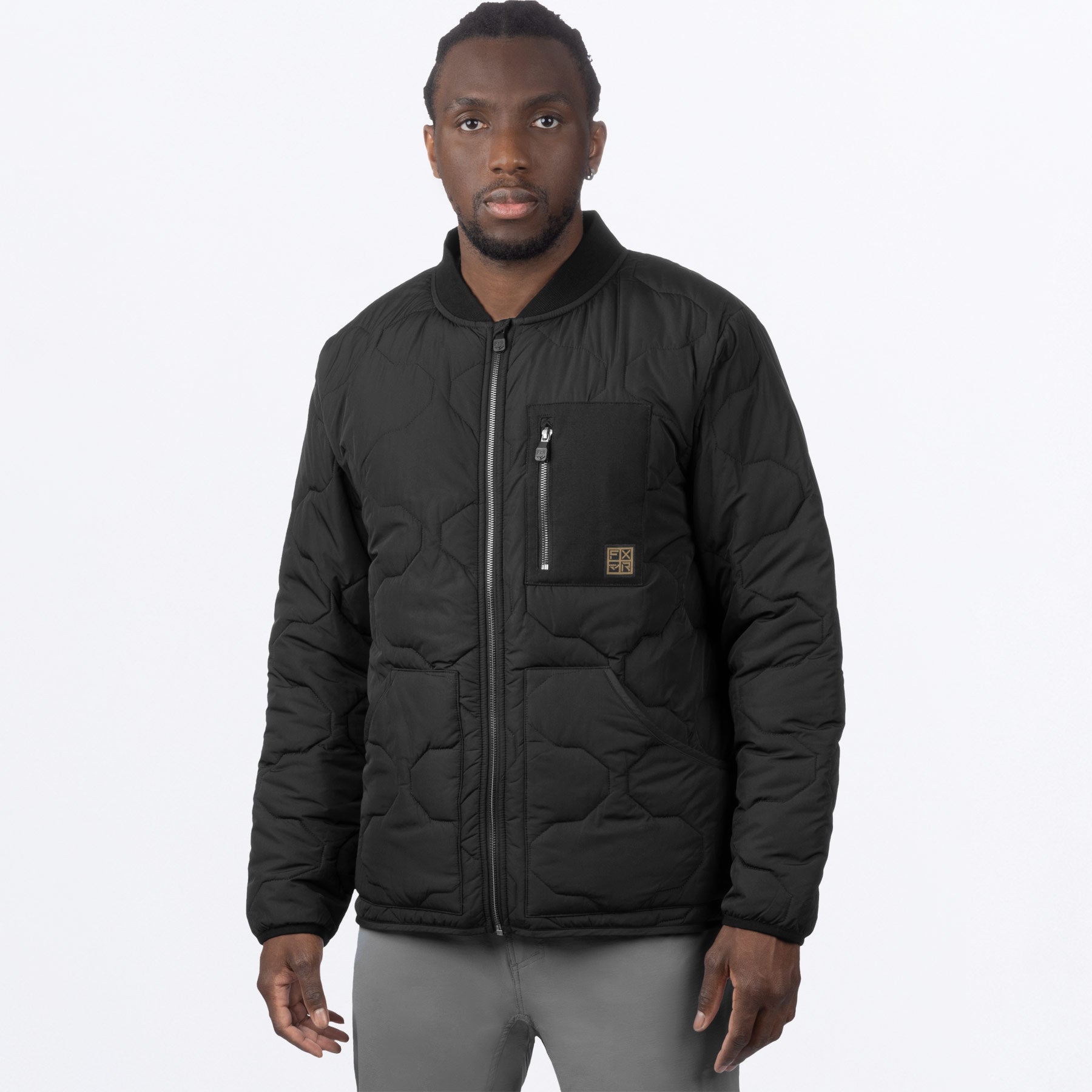 UnisexRigQuilted_Jacket_Black_SKU_242034-_1000_Front