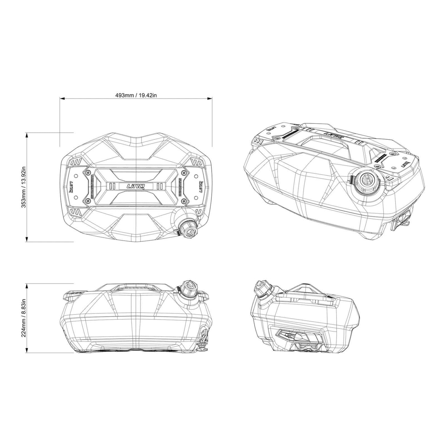 Ski-Doo Bidon d'essence LinQ (14.5 L)