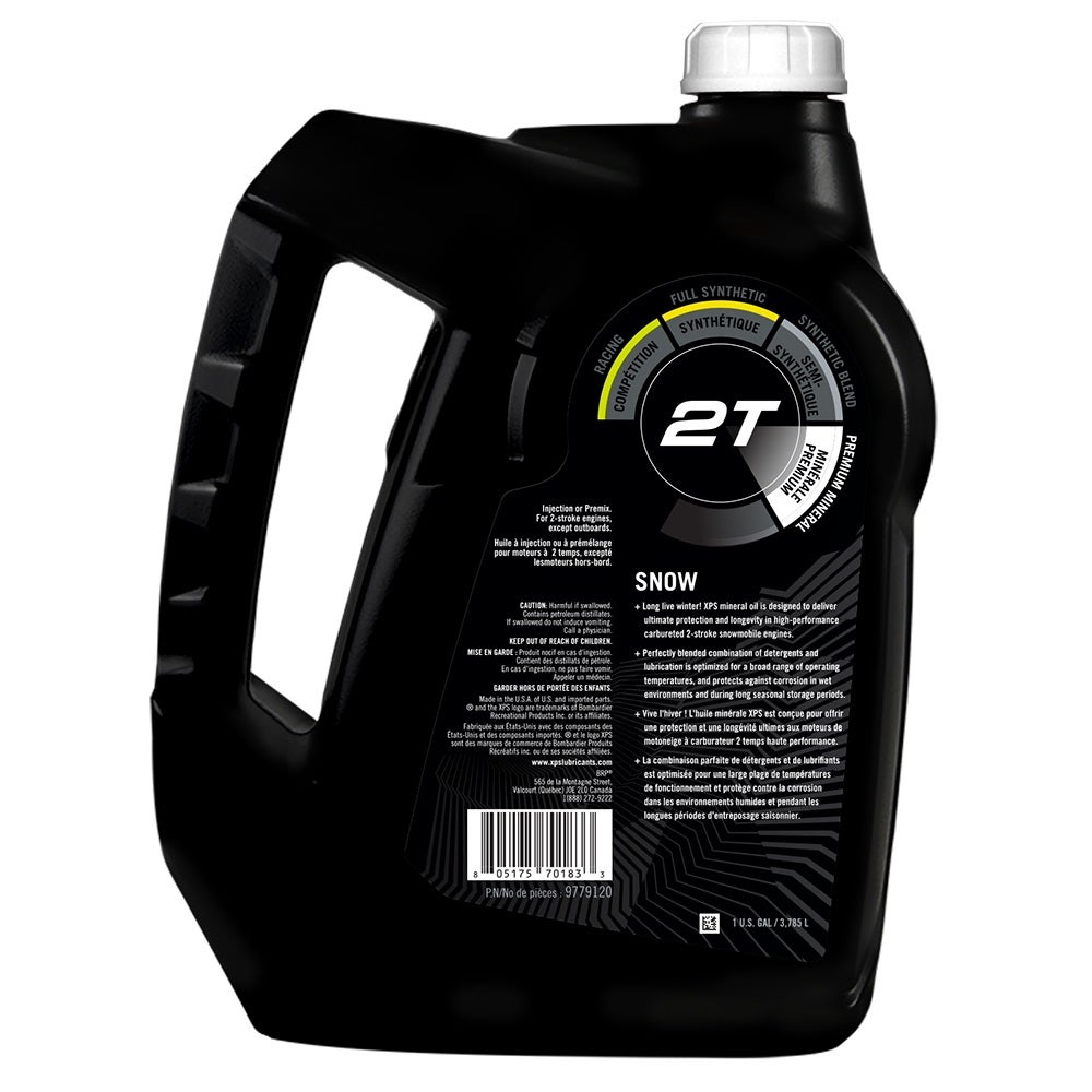 Huile minérale premium 2T XPS pour motoneige (3.7 L)
