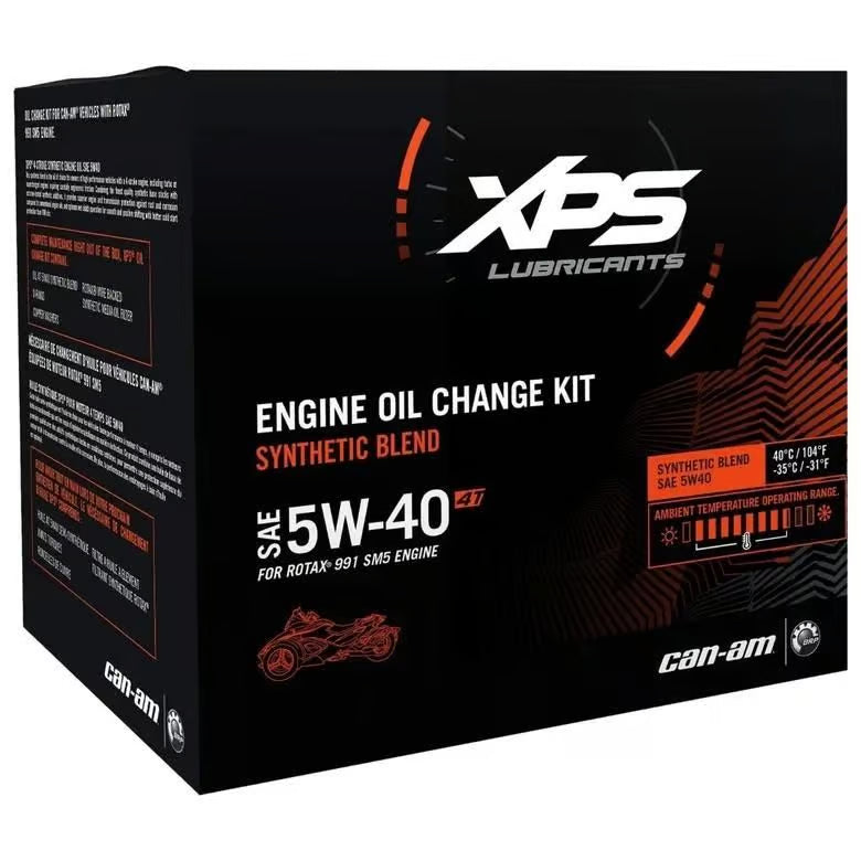 Ensemble de kit de changement d'huile Spyder 991 (SM5) 5W40 9779247