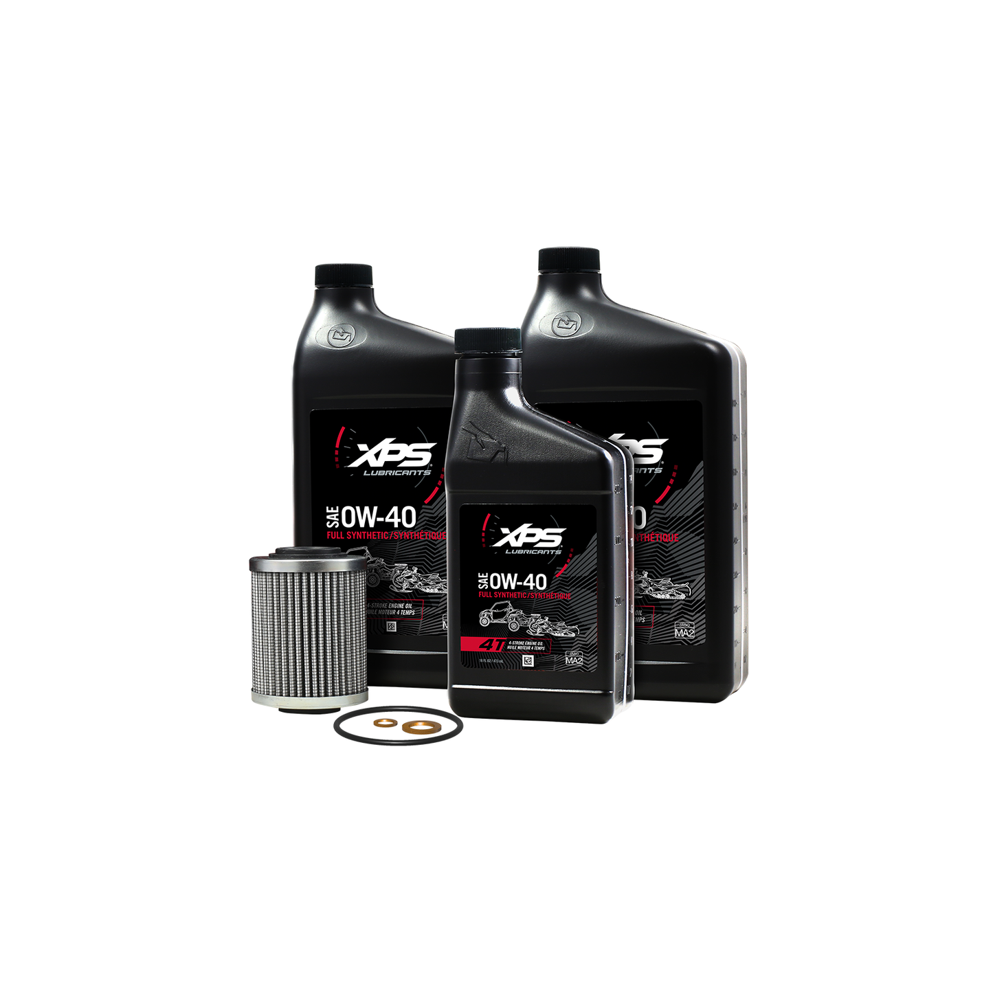 Ensemble de changement d'huile synthétique 4T 0W-40 XPS pour moteur Rotax 600 ACE*