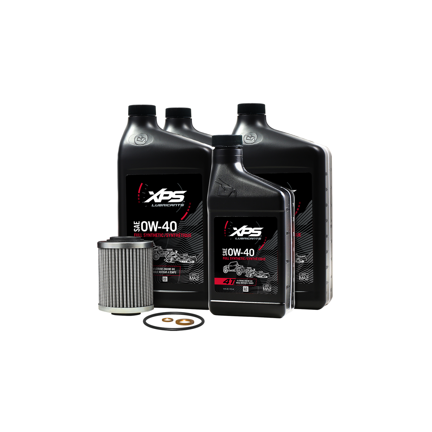 Ensemble de changement d'huile synthétique 4T 0W-40 XPS pour moteur Rotax 900 ACE*
