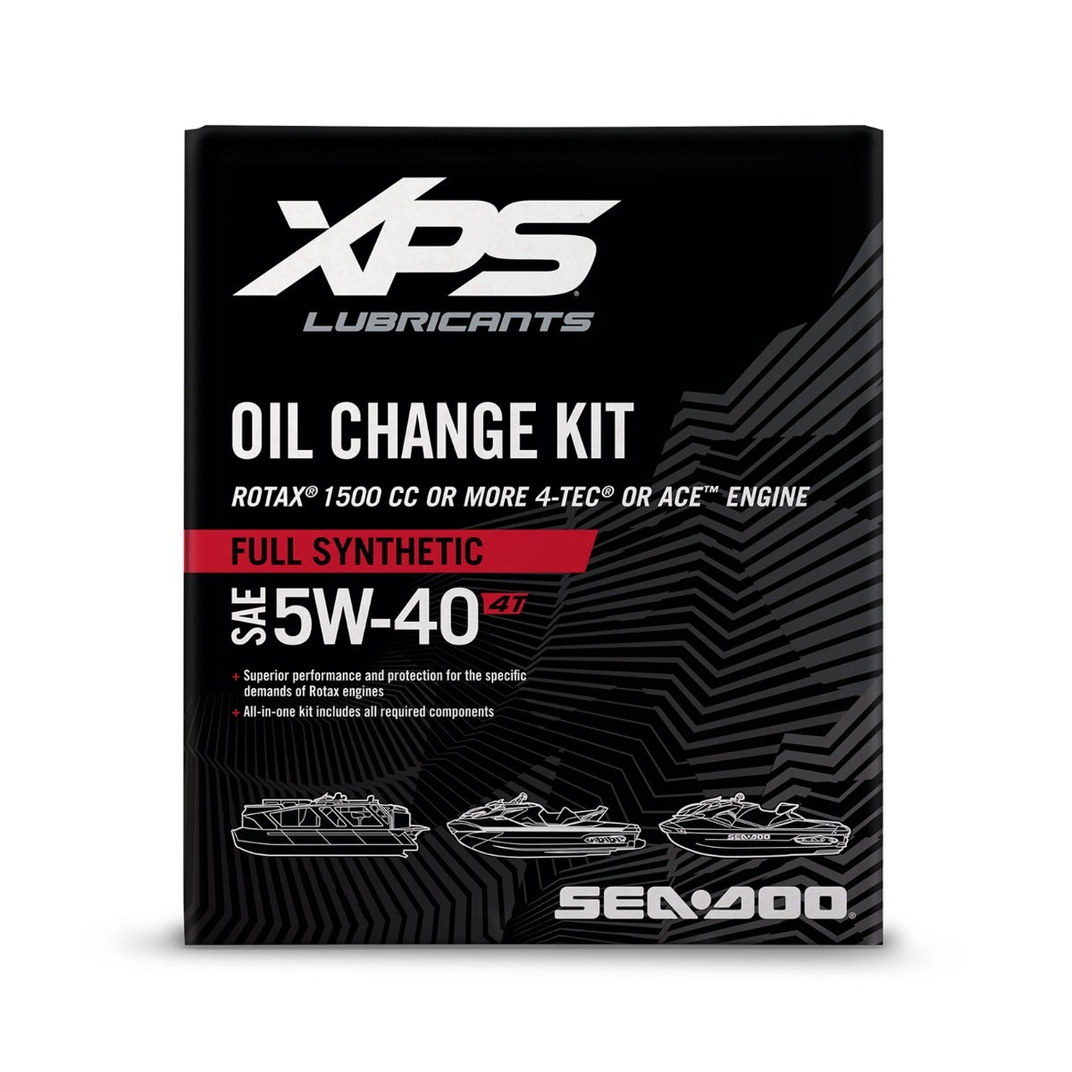 Ensemble de changement d’huile synthétique 4T 5W-40 XPS pour moteur 1500 cc et plus*