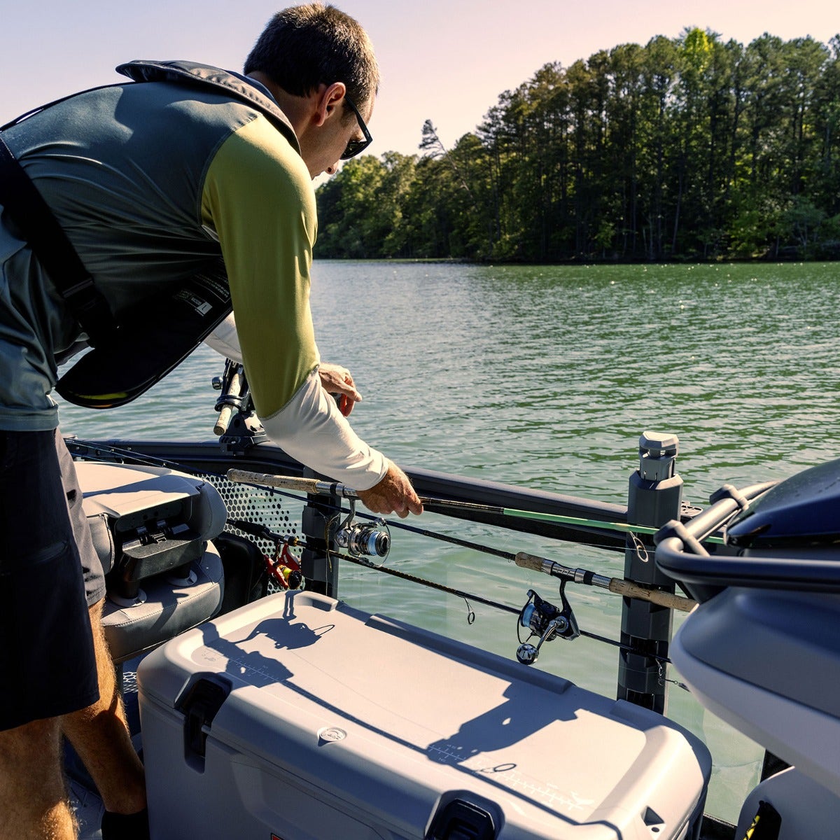 Rangement pour cannes à pêche à accès rapide pour ponton Switch