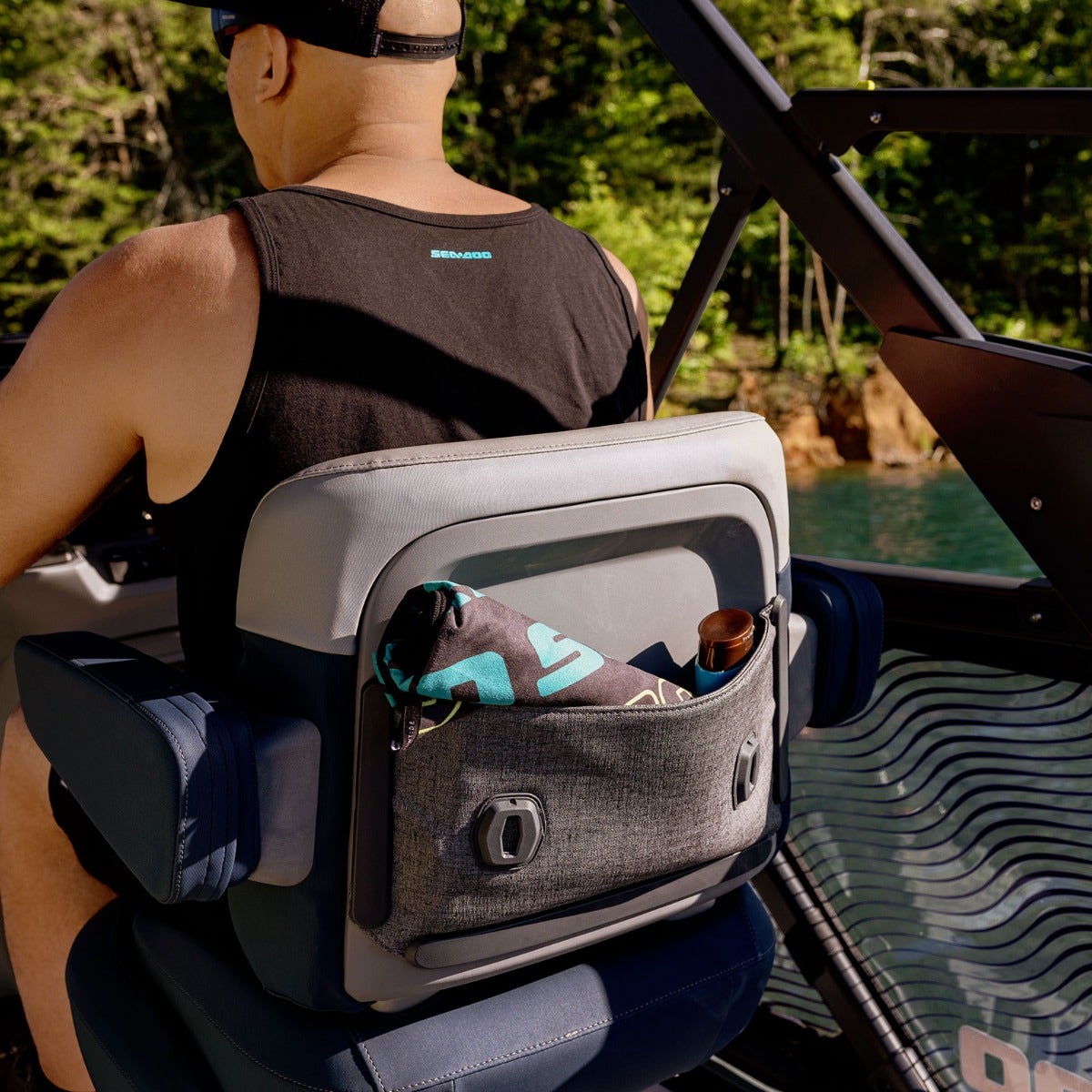 Rangement pour siège conducteur pour ponton Switch Sea-Doo