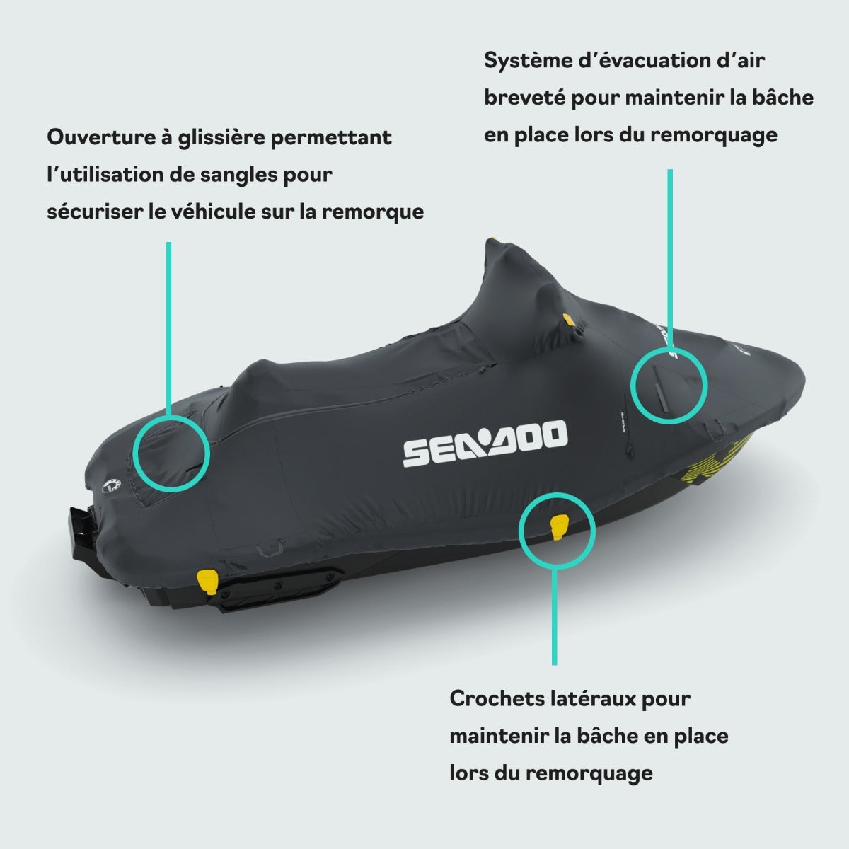 Housse Sea-Doo motomarine Spark 1 et 2 places