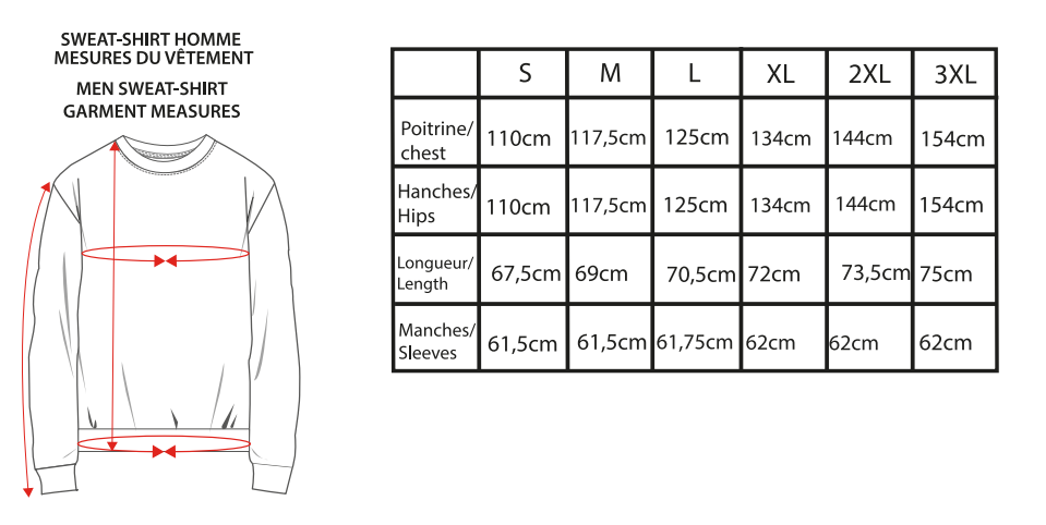 Coton ouaté style crewneck BRAAAP pour homme
