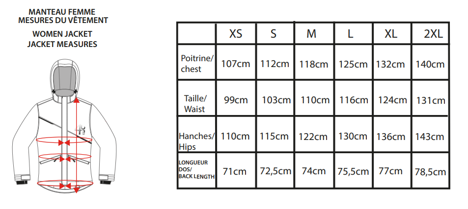 Ensemble 2 pièce pour motoneige pour femme