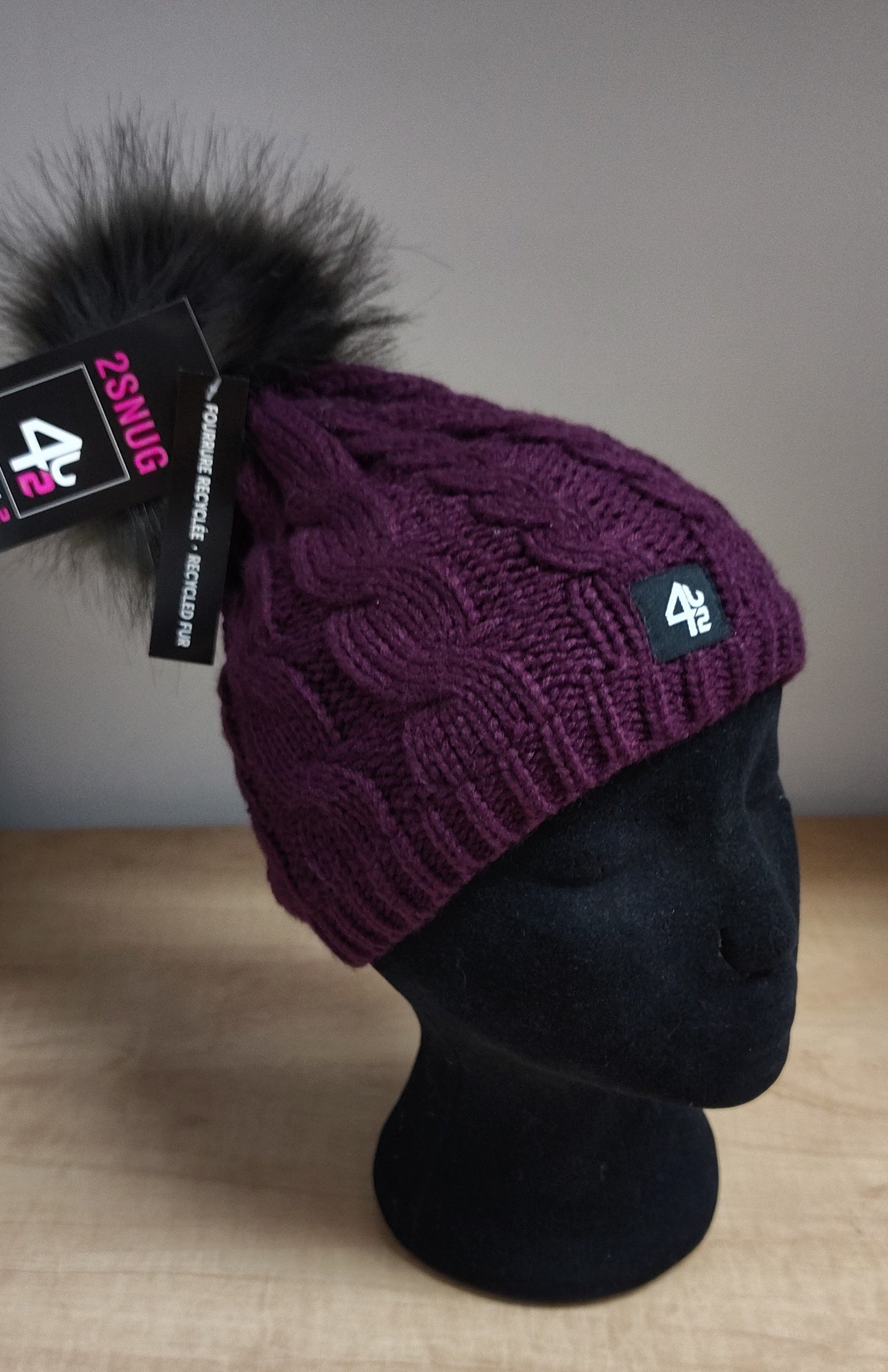 Tuque Acrylique Prune