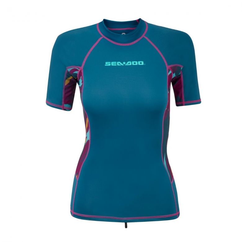 <transcy>Exotic short-sleeved protective jersey for women</transcy>